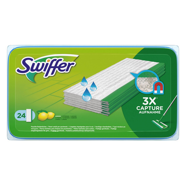 Swiffer Sweeper vloerdoekjes nat navulling (24 stuks)  SSW00027 - 1
