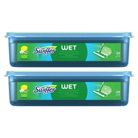 Swiffer Sweeper vloerdoekjes nat navulling met citroen (2x24 doekjes)  SSW00580