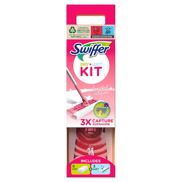 Swiffer Swiff Vloerwisser Dry + Wet Starterset Barbie Roze Limited Edition  SWI00138 - 1