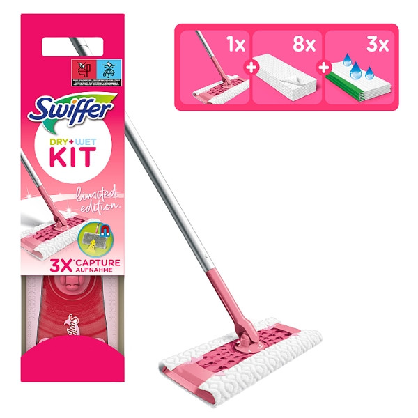 Swiffer Swiff Vloerwisser Dry + Wet Starterset Barbie Roze Limited Edition  SWI00138 - 3