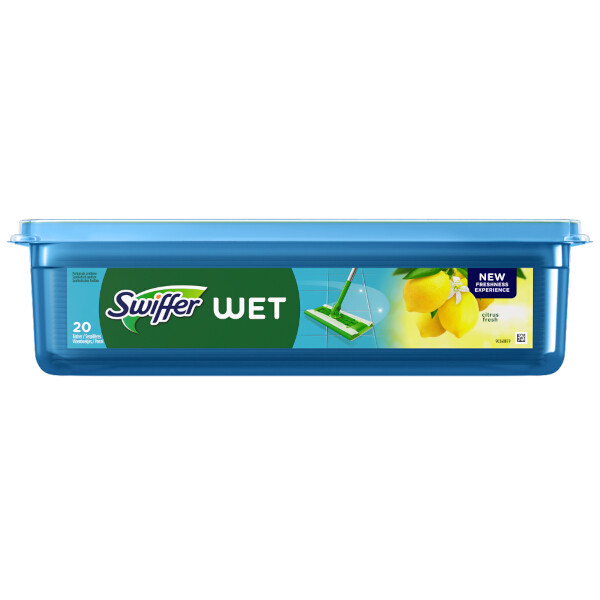 Swiffer Swiffer vloerdoekjes nat navulling met citroen (20 doekjes)  SSW00582 - 1
