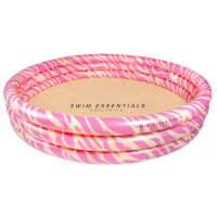 Swim Essentials Opblaasbaar kinderzwembad roze zebraprint (Ø150 cm, Swim Essentials)  SSW00502