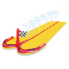 Swim Essentials opblaasbare waterglijbaan Racing Sprinkler | Dubbel | 550 cm