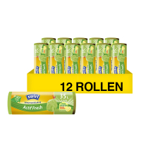 Swirl Aanbieding: 12x Swirl vuilniszakken scheurvast & lekvrij Actif Fresh 35 liter (9 stuks)  SSW00085