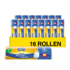 Aanbieding: 16x Vuilniszakken met handvatten 35 liter | Scheurvast & lekvrij | 15 stuks | Swirl