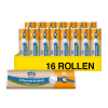 Aanbieding: 16x Vuilniszakken met handvatten 35 liter | Scheurvast & lekvrij | 15 stuks | Swirl