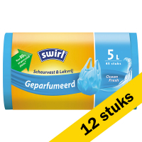 Swirl Aanbieding: Swirl vuilniszakken met handvatten voor pedaalemmers 5 liter | Geparfumeerd | 540 stuks  SSW00095