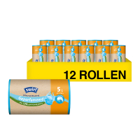 Aanbieding: Swirl vuilniszakken met handvatten voor pedaalemmers 5 liter | Geparfumeerd | 540 stuks SSW00095