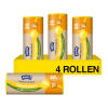 Aanbieding: Vuilniszakken met handvatten 20 liter | Geparfumeerd | Lemon & Melon (4 rollen à 25 zakken) SSW00651 - 1