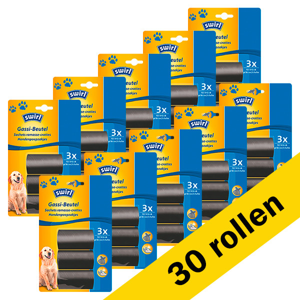 Swirl Hondenpoep zakjes | 30 rollen van 12 stuks | Swirl  SSW00546 - 1