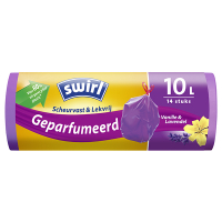 Swirl Swilr vuilniszakken met trekband 10 liter | Vanille en Lavenvel | 14 stuks  SSW00096