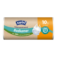 Vuilniszakken met handvatten 10 liter | Antibacterieel | 37 stuks | Swirl SSW00076