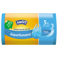 Swirl Vuilniszakken met handvatten voor pedaalemmers 5 liter | Geparfumeerd | 45 stuks | Swirl  SSW00094