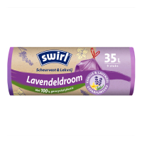 Vuilniszakken met trekband 35 liter | Geparfumeerd | 9 stuks | Swirl SSW00100