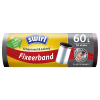 Swirl vuilniszakken met fixeerband 60 liter | Voor pedaalemmers | 10 stuks