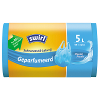 Swirl vuilniszakken met handvatten voor pedaalemmers 5 liter | Geparfumeerd | 45 stuks  SSW00094