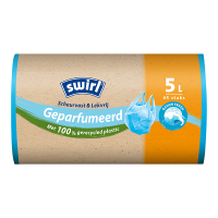 Swirl vuilniszakken met handvatten voor pedaalemmers 5 liter | Geparfumeerd | 45 stuks SSW00094