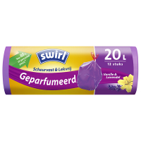 Swirl vuilniszakken met trekband 20 liter | Voor pedaalemmers | Geparfumeerd  | 12 stuks  SSW00098