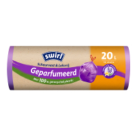 Swirl vuilniszakken met trekband 20 liter | Voor pedaalemmers | Geparfumeerd  | 12 stuks SSW00098