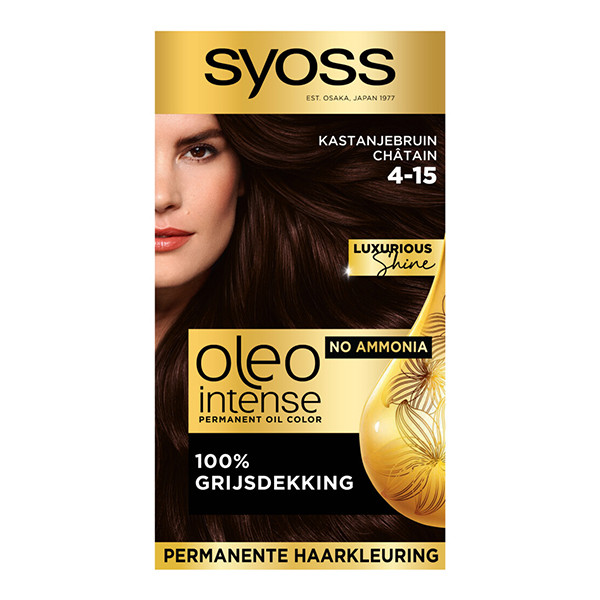 Syoss Oleo Intense 4-15 Kastanjebruin Haarverf  SSY00124 - 1