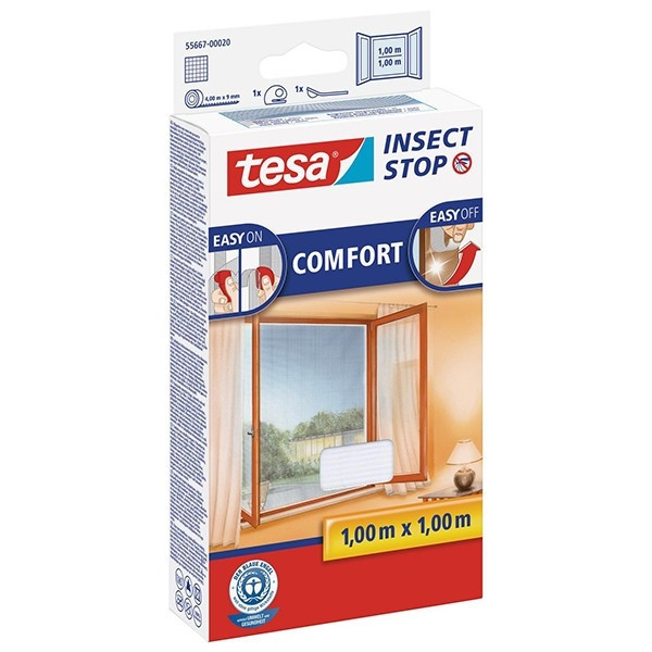 Tesa vliegenhor Insect Stop comfort (100 x 100 cm, wit)  STE00005 - 1
