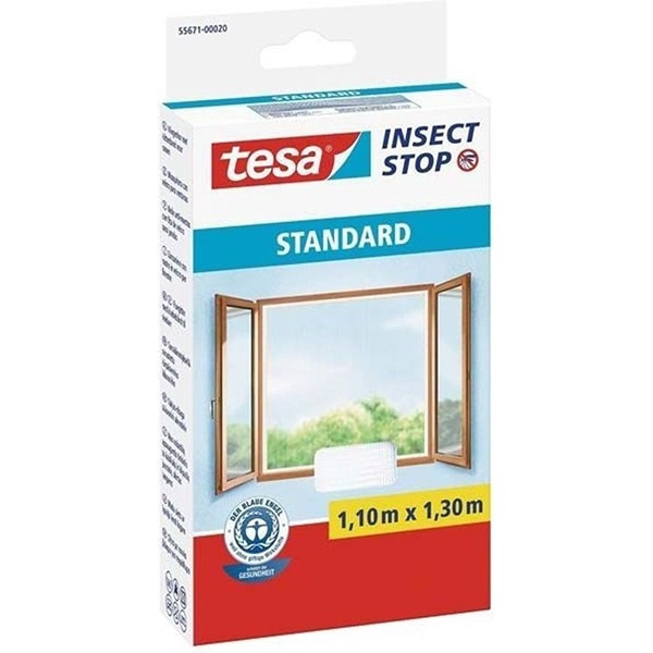 Tesa vliegenhor Insect Stop standaard raam (110 x 130 cm, wit)  STE00019 - 1