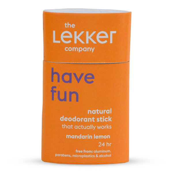 The Lekker Company Have Fun Deodorant Stick Mandarijn & Citroen (40 gram)  STL00007 - 1