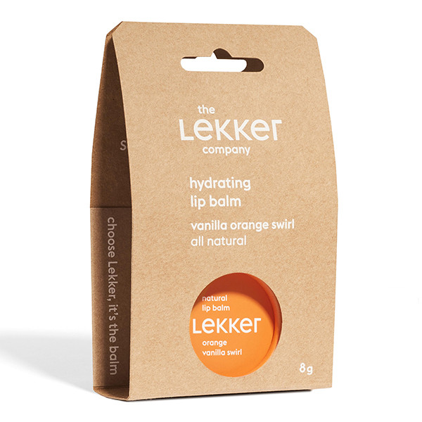 The Lekker Company Lippenbalsem Vanilla Orange Swirl (8 gram)  STL00011 - 1