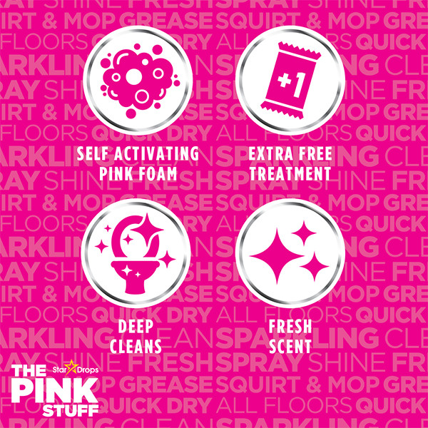 The Pink Stuff | The miracle foaming toilet powder | Toiletreiniger poeder | 3 x 100 gram SPI00023 - 5