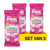 Aanbieding: 3x The Pink Stuff Cleaning Multi-purpose Wipes (72 stuks) SPI00096
