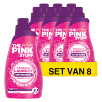 The Pink Stuff Aanbieding: 8x The Pink Stuff vloeibaar wasmiddel Color Care (8 flessen - 240 wasbeurten)  SPI00069