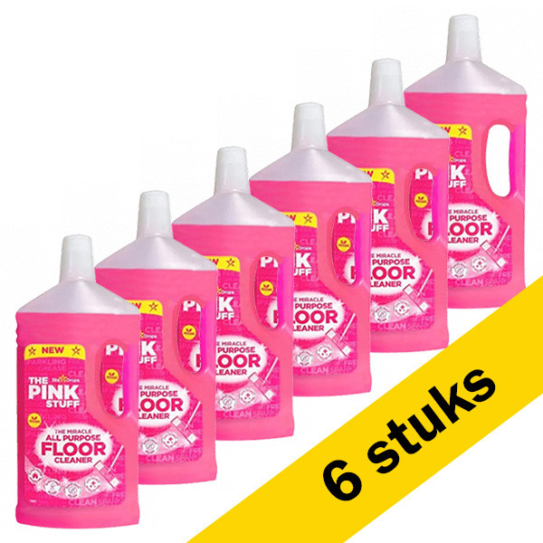 The Pink Stuff Aanbieding: The Pink Stuff Floor Cleaner (6 flessen - 1 liter)  SPI00022 - 1