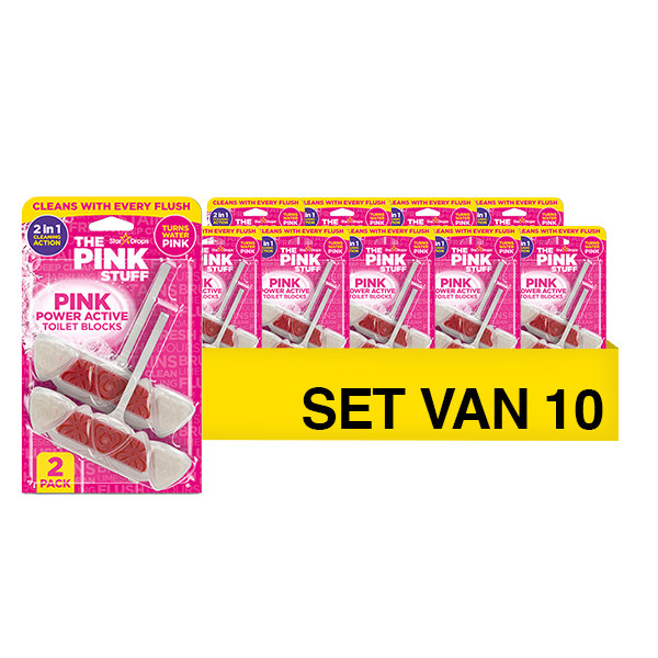 Aanbieding: The Pink Stuff Miracle Care Toiletblok | 10 x 2 stuks | 40 gr SPI00083 - 1