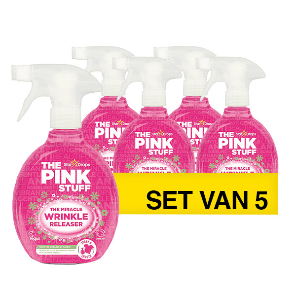 Aanbieding: The Pink Stuff The Wrinkle Releaser | Anti-kreuk Strijkspray (5 stuks à 500 ml) SPI00081 - 1