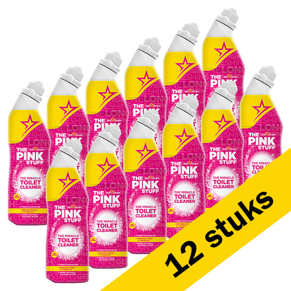 The Pink Stuff Aanbieding: The Pink Stuff toiletreiniger gel (12 flessen - 750 ml)  SPI00032 - 1