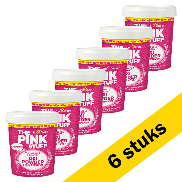 The Pink Stuff Aanbieding: The Pink Stuff vlekkenverwijderaar voor gekleurde was (6 x 1 kg)  SPI00038 - 1