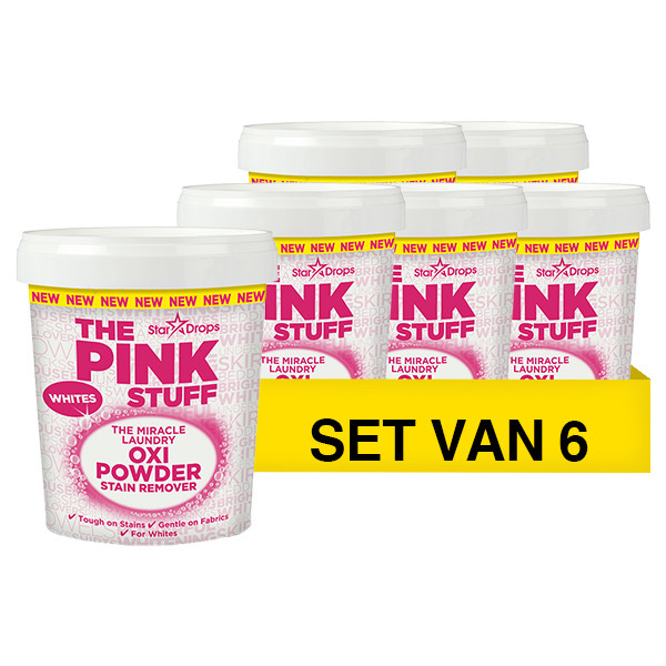 The Pink Stuff Aanbieding: The Pink Stuff vlekkenverwijderaar voor witte was (6 x 1,2 kg)  SPI00052 - 1