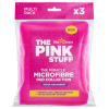 The Pink Stuff Microvezel absorberende schoonmaakpads - roze (3 stuks)