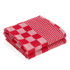 Theedoek Rode Blokken 65 x 65 cm 2 stuks (123schoon huismerk)  SDR06461 - 1