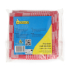 Theedoek Rode Blokken 65 x 65 cm 2 stuks (123schoon huismerk)  SDR06461 - 2