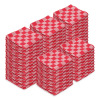 Theedoek Rode Blokken 65 x 65 cm (60 stuks) (123schoon huismerk)