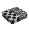 Theedoek Zwarte Blokken 65 x 65 cm 2 stuks (123schoon huismerk)  SDR06463 - 1