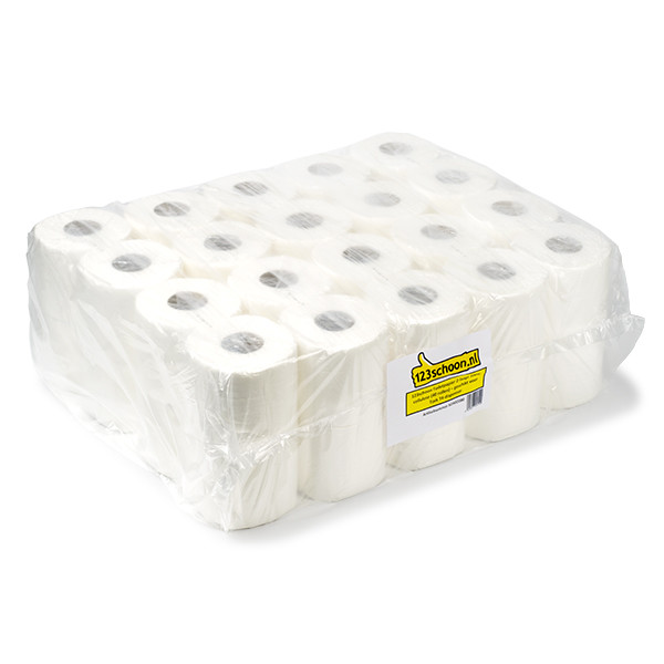 Toiletpapier 100% cellulose 2-laags | 40 rollen | 123schoon huismerk | Geschikt voor Tork T4 dispenser  SDR02080 - 1