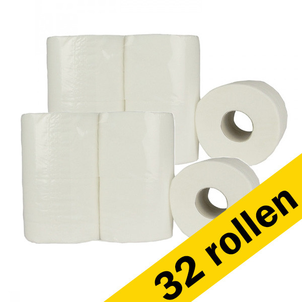 Toiletpapier 4-laags | 32 rollen | 123schoon huismerk  SDR02034 - 1