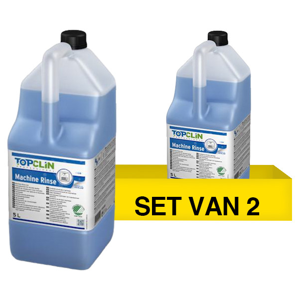 Topclin Aanbieding: Topclin Machine Rinse - Spoelglansmiddel (2 flessen - 5 liter)  STO05277 - 1