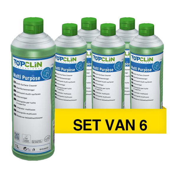 Topclin Aanbieding: Topclin Multi Purpose - Allesreiniger (6 flessen - 1 liter)  STO05287 - 1