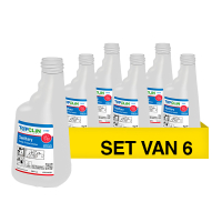 Aanbieding: Topclin Sanitary | Sanitairreiniger | Navulbare Sprayflacon (6 flessen à 650 ml) STO05317
