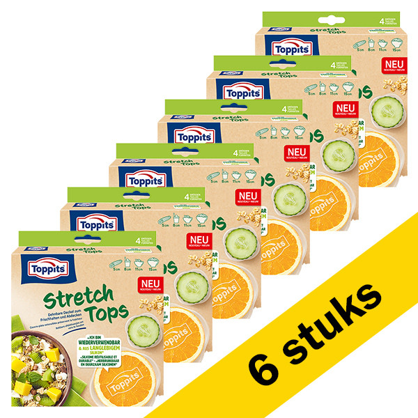Toppits Aanbieding: Toppits Stretch Tops | 6 x 4 stuks | 5 - 15 cm  STO05005 - 1