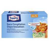 Toppits diepvrieszakken | 1 liter | 40 stuks  STO05016