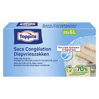 Toppits diepvrieszakken | 6 liter | 20 stuks  STO05020